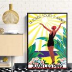 altes plakat juan les pins