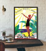 altes plakat juan les pins