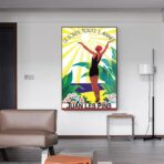 altes plakat juan les pins
