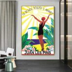 altes plakat juan les pins