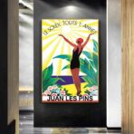 altes plakat juan les pins