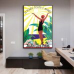 altes plakat juan les pins