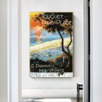 altes plakat le touquet paris plage