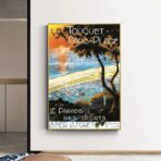 altes plakat le touquet paris plage