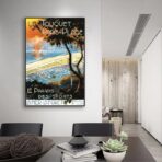 altes plakat le touquet paris plage