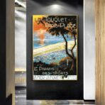altes plakat le touquet paris plage