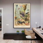 poster meerestiere ozean vintage