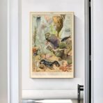 poster meerestiere ozean vintage