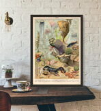 poster meerestiere ozean vintage