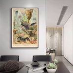 poster meerestiere ozean vintage