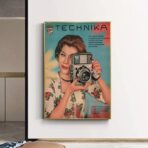 vintage kamera poster