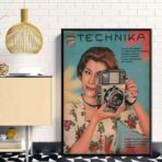 vintage kamera poster