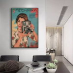vintage kamera poster