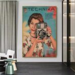 vintage kamera poster
