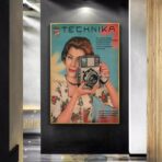 vintage kamera poster