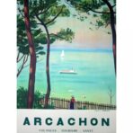 poster arcachon vintage 1