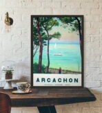 poster arcachon vintage 1