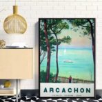 poster arcachon vintage 1