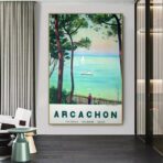 poster arcachon vintage 1