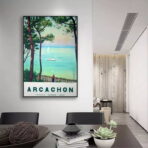 poster arcachon vintage 1