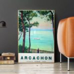poster arcachon vintage 1