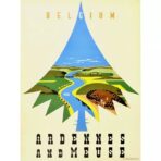 vintage ardennen poster