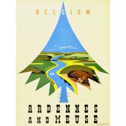 vintage ardennen poster