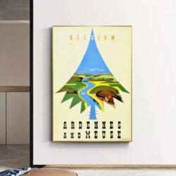 vintage ardennen poster