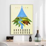 vintage ardennen poster