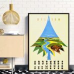 vintage ardennen poster