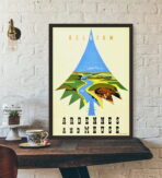 vintage ardennen poster