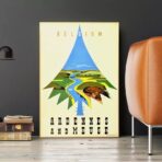 vintage ardennen poster