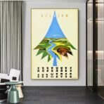 vintage ardennen poster