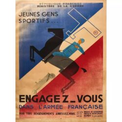 vintage plakat der franzosischen armee