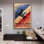 vintage plakat der franzosischen armee