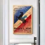 vintage plakat der franzosischen armee