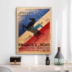 vintage plakat der franzosischen armee