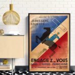 vintage plakat der franzosischen armee