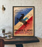 vintage plakat der franzosischen armee