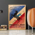 vintage plakat der franzosischen armee