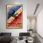vintage plakat der franzosischen armee