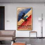 vintage plakat der franzosischen armee