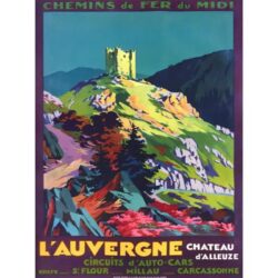 vintage auvergne poster 2