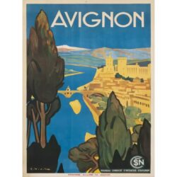 poster avignon vintage 1