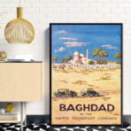 poster bagdad haifa vintage