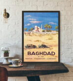 poster bagdad haifa vintage