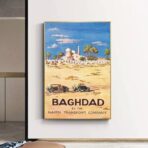 poster bagdad haifa vintage