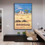 poster bagdad haifa vintage