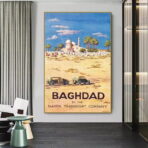 poster bagdad haifa vintage
