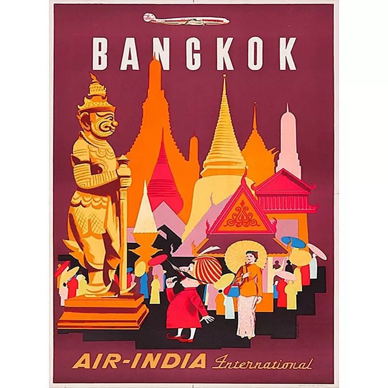 poster bangkok vintage poster bangkok vintage